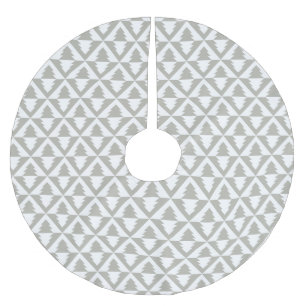 Soft Grey Modern Christmas Tree Skirt