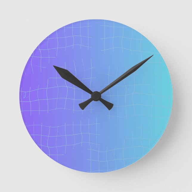 Soft Harmony Abstract Wall Clock (Front)