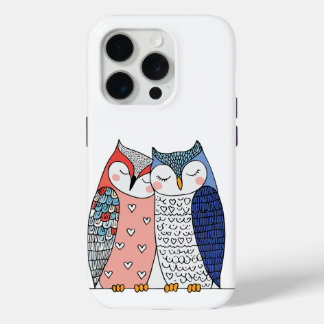 Soft Harmony Owls iPhone 15 Pro Case
