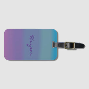 Soft Hazy Pretty Colourful Girls Luggage Tag
