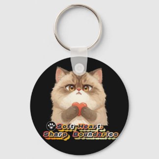 soft heart keychain