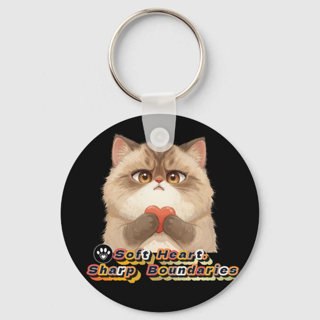 soft heart keychain (Front)