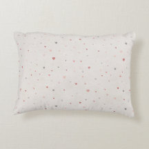 Soft Heart Pattern Accent Pillow