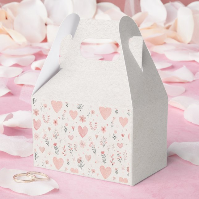 Soft Heart Pattern Favor Box (Wedding)