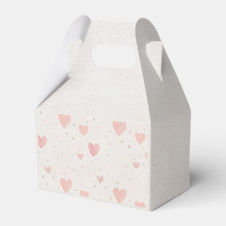 Soft Heart Pattern Favor Box