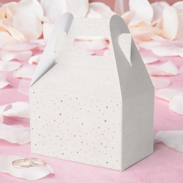 Soft Heart Pattern Favor Box (Wedding)