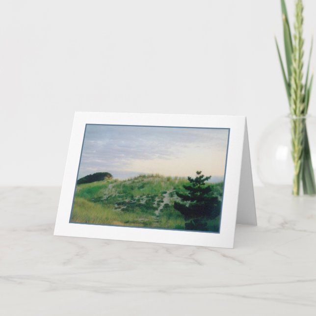 'Soft Hill' Blank Greeting Card (Front)
