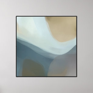 Soft Horizon Abstract Art Canvas Print
