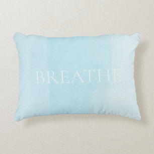 Soft Horizon Watercolor Accent Pillow