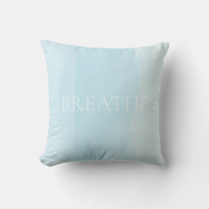 Soft Horizon Watercolor Throw Pillow