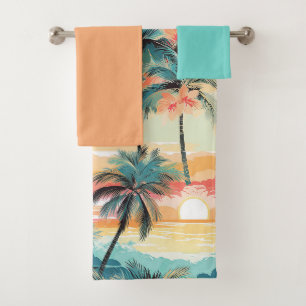 Soft Island Horizon Bath Towel Set