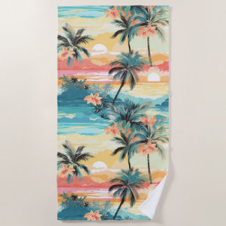 Soft Island Horizon Beach Towel
