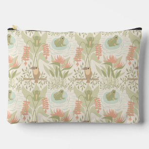 Soft Jungle Frogs & Birds Accessory Pouch