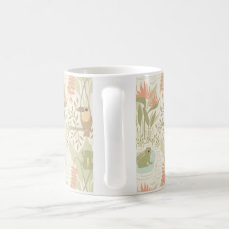 Soft Jungle Frogs & Birds Coffee Mug