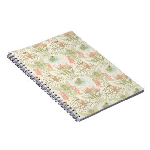 Soft Jungle Frogs & Birds Notebook