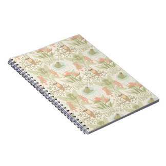 Soft Jungle Frogs & Birds Notebook
