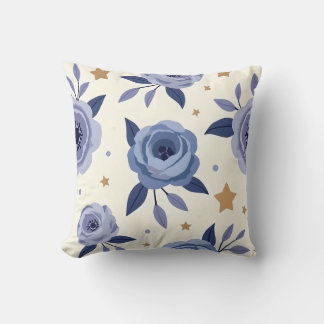 Soft Lavender and Blue Throw Pillow Design