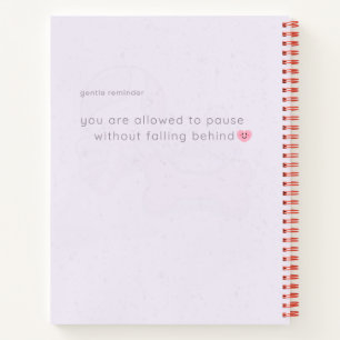 Soft Lavender Dog Notebook Relaxing Cozy Journal