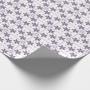Soft Lavender Floral pattern – Elegant Purple Wrapping Paper