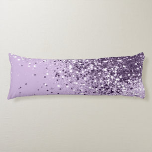 Soft Lavender Lady Glitter #1 (Faux Glitter) #art  Body Pillow