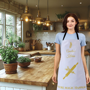 Soft Lavender with Antique Gold Rolling Pin & Herb Apron
