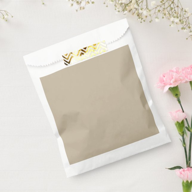 Soft Light Beige Background – Wedding Design Favour Bag (Sealed)