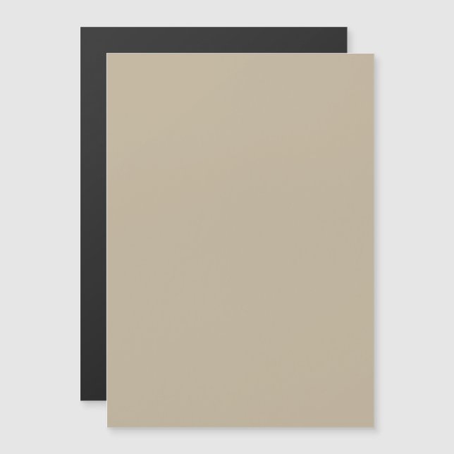 Soft Light Beige Background – Wedding Design Magnetic Invitation (Front/Back)