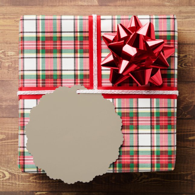 Soft Light Beige Background – Wedding Design Ornament Card (Insitu (Gift))