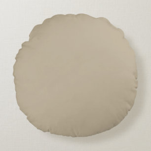Soft Light Beige Background – Wedding Design Round Pillow