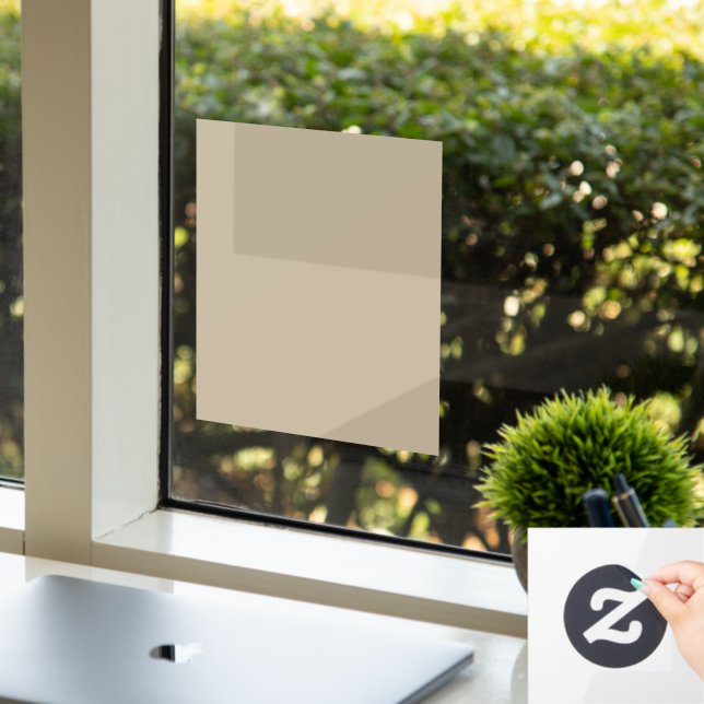 Soft Light Beige Background – Wedding Design Window Cling (Office)