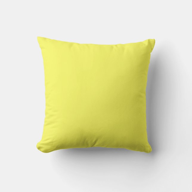 Soft light yellow  pillow (Front)
