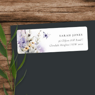 Soft Lilac Fleur sauvage Butterfly Garden Mariage