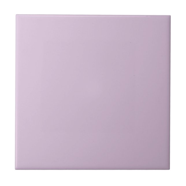 Soft Lilac Minimalist Spring & Summer Decor Tile (Front)