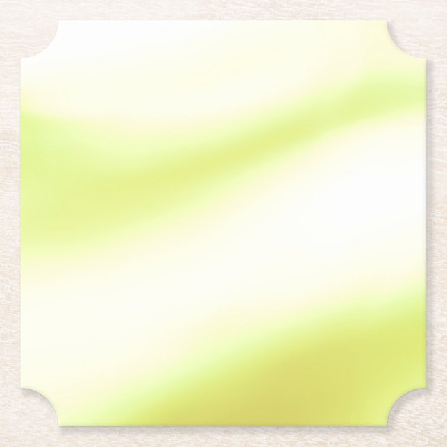 Soft Lime Print Paper Coaster (Front)