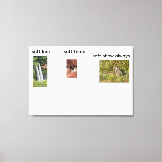 soft locking  canvas print