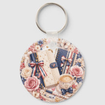 Soft Luxury 4th of July Patriotic Keychain