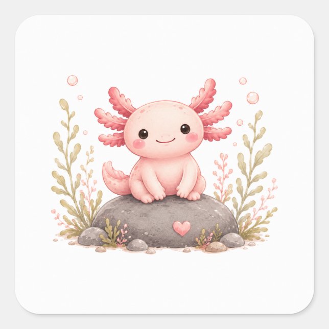 Soft Luxury Axolotl Stickers (Front)