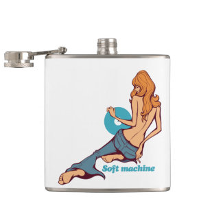 Soft machine hip flask