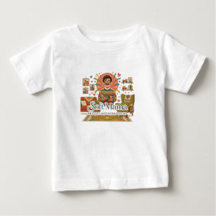 Soft Mama Cozy Motherhood Dad Illustration - Cute Baby T-Shirt