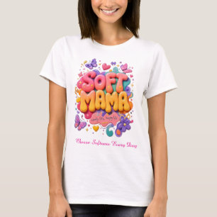 Soft Mama Kawaii Typography T-Shirt