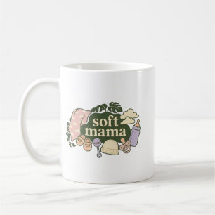 Soft Mama Retro Baby Essentials Design Cute Moth Coffee Mug