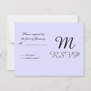 Soft Mauve Initial Reply Card