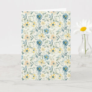 Soft Meadow Daisy Watercolor Encouragement Card