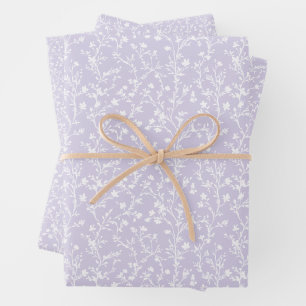 Soft Meadow Neutral - Dusty Lavender Wrapping Paper Sheet