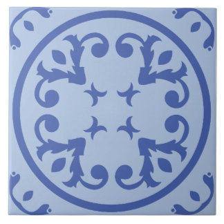 Soft Medallion Scroll Tile
