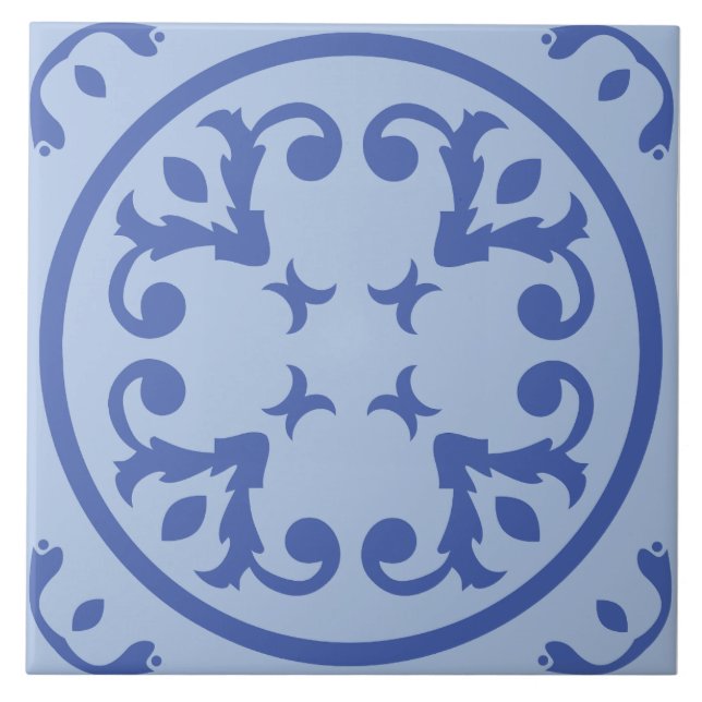Soft Medallion Scroll Tile (Front)