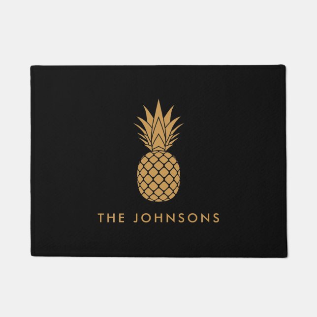 Soft Mid Yellow Pineapple Doormat (Front)