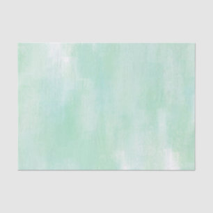 Soft Mint Abstract Tissue Paper