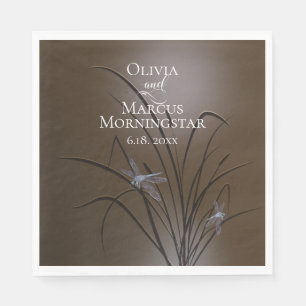 Soft Mocha Dragonfly  Napkin