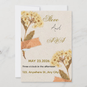 Soft Modern Wedding Invitation – Simple & Elegant